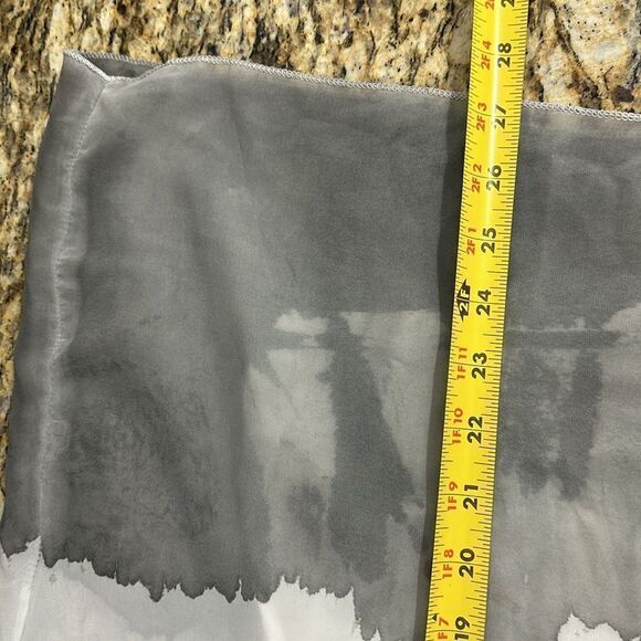 Layered Colorblock Short Sleeve Flowy Top Blouse One Size - Picture 4 of 5